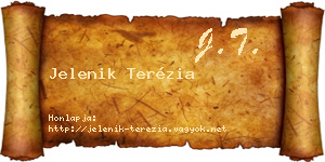 Jelenik Terézia névjegykártya