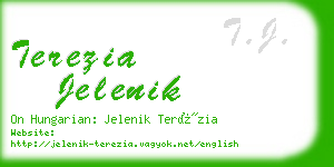 terezia jelenik business card